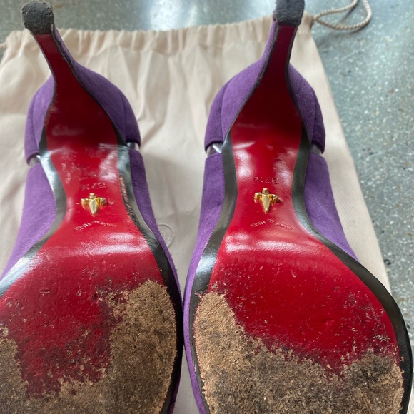 Cesare Paciotti suede purple pump - Picture 5 of 7